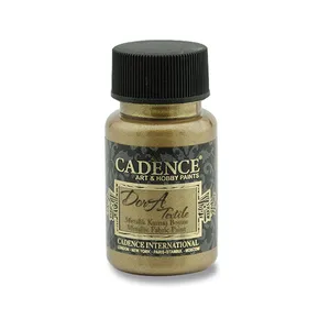Textilní barva Cadence Dora Textile, met. antická zlatá, 50 ml